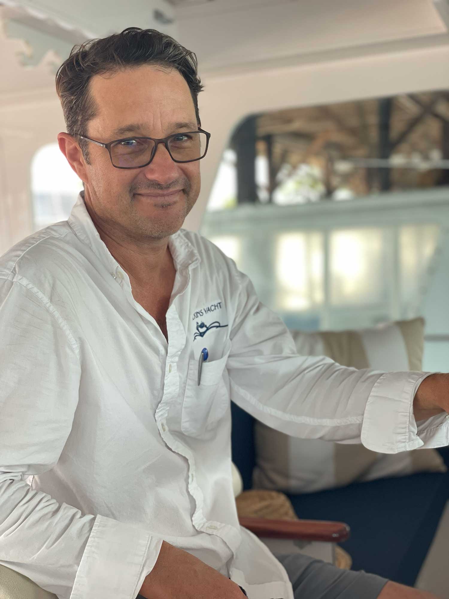 Brooks Busey, General Manager at Huckins Yacht