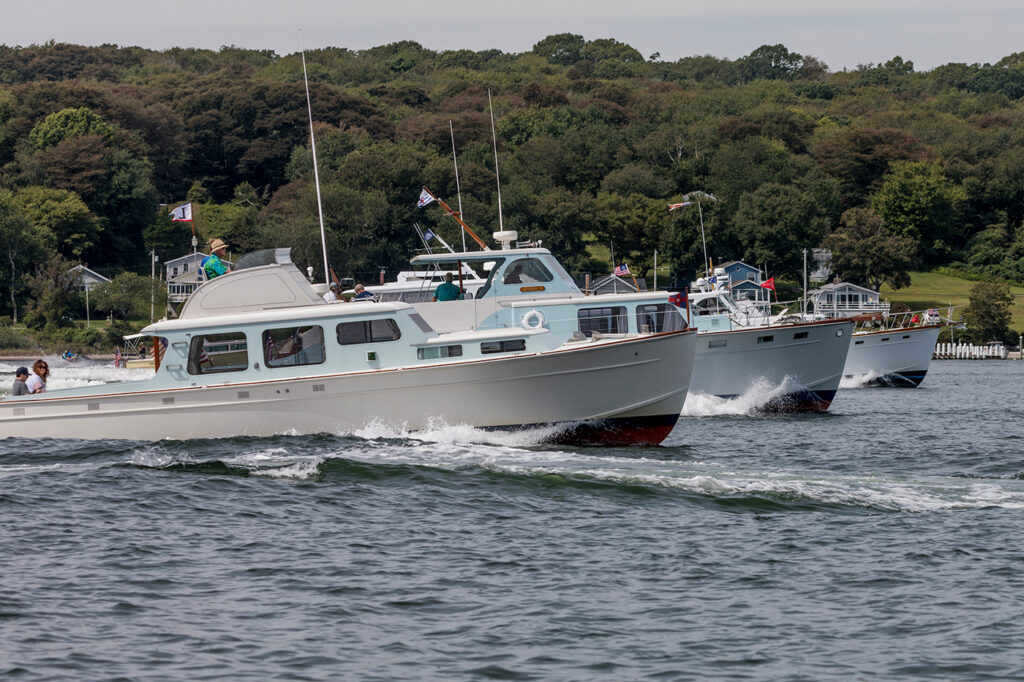 history of Huckins Yacht Service